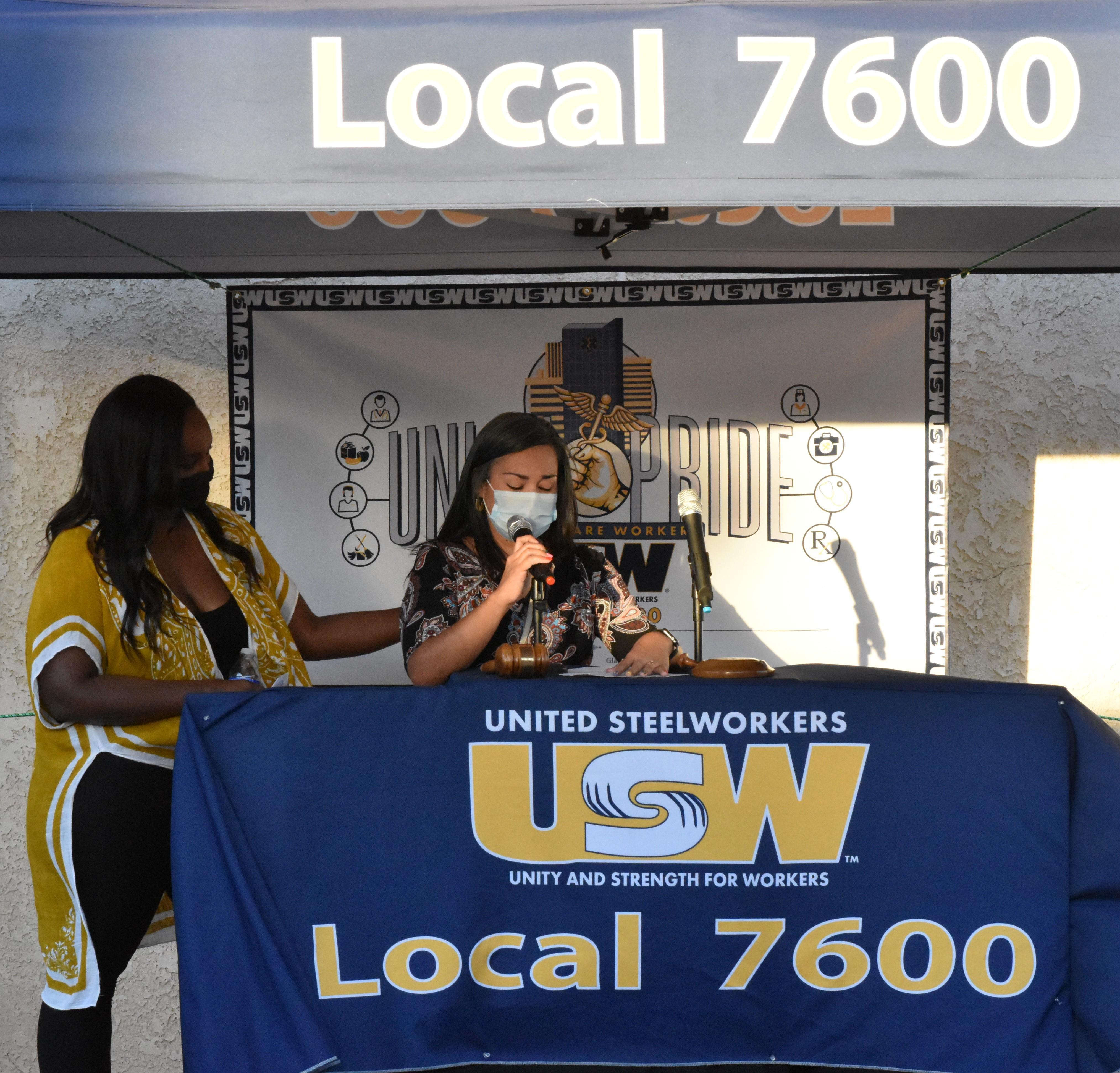 USW Local 7600 Member Dejonae Shaw Stands With Gabriela Plascencia – Riverside Councilwoman Ward 5 as She is Moved to Tears